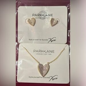 Park Lane Butterscotch Blush Heart Jewelry Set